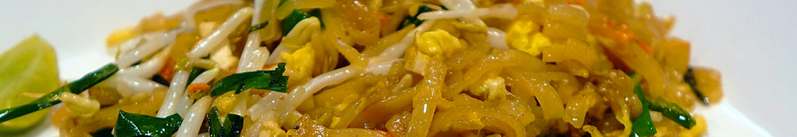 Eating Asian Fusion Thai Laotian at Thai Bistro restaurant in Wildwood, MO.